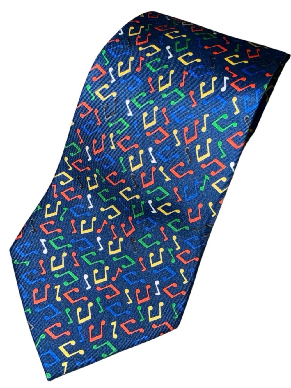 Yale Alumni Chorus Power of Song Tour 2007 Silk Music Notes Tie